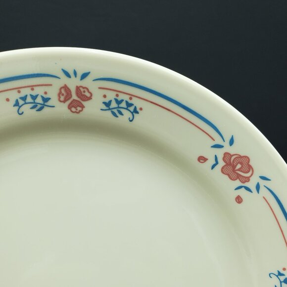 Corelle Embroidery Salad Bread Dessert Plates Corning Pink Blue Floral Plates - Picture 3 of 6